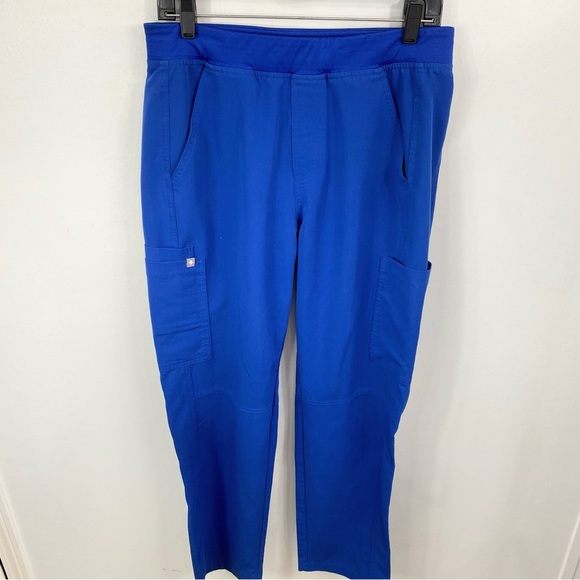 FIGS Axim Cargo MENS Scrub Pants Winning Blue Sz M 30” inseam - Picture 2 of 12